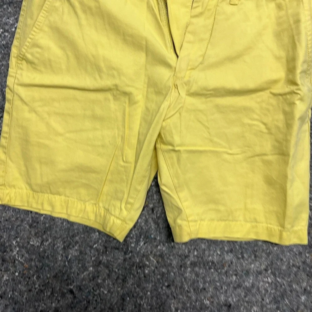 HM LOGG Mens Yellow Chino Shorts Size 30 Regular Fit Cotton‎ Summer Casual